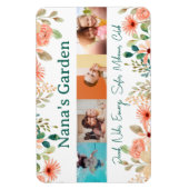 Gepersonaliseerde fotocollage Nana oma's tuin Magneet (Verticaal)