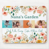 Gepersonaliseerde fotocollage Nana oma's tuin Muismat (Voorkant)