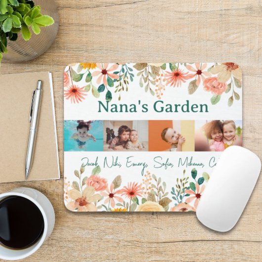 Gepersonaliseerde fotocollage Nana oma's tuin Muismat