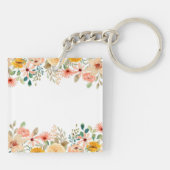 Gepersonaliseerde fotocollage Nana oma's tuin Sleutelhanger (Achterkant)