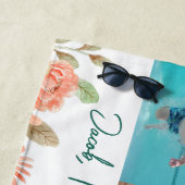 Gepersonaliseerde fotocollage Nana oma's tuin Strandlaken (In situ)