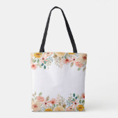 Gepersonaliseerde fotocollage Nana oma's tuin Tote Bag (Achterkant)