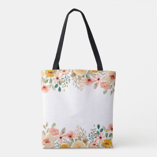 Gepersonaliseerde fotocollage Nana oma's tuin Tote Bag (Achterkant)