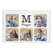 Gepersonaliseerde Fotocollage Pet Lover Dog Kussensloop (Achterkant)