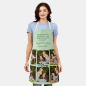 Gepersonaliseerde fotocollage | Tekst - Keuken Sch Schort (Gedragen)