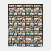 Gepersonaliseerde fotocollage van 128 fleece deken (Voorkant)