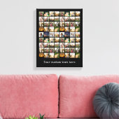 Gepersonaliseerde fotocollage van 72 canvas afdruk (Insitu (Woonkamer))