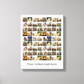 Gepersonaliseerde fotocollage van 72 canvas afdruk (Voorkant)