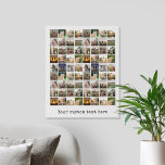 Gepersonaliseerde fotocollage van 72 imitatie canvas print<br><div class="desc">Creëer Uw eigen gepersonaliseerde 72 foto collage Faux Canvas Print</div>