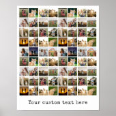 Gepersonaliseerde fotocollage van 72 poster (Voorkant)
