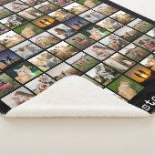 Gepersonaliseerde fotocollage van 72 sherpa deken (3/4)