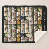 Gepersonaliseerde fotocollage van 72 sherpa deken (Voorkant (horizontaal))
