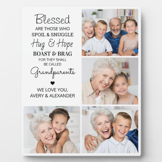 Gepersonaliseerde fotocollage voor de naaste groot fotoplaat (Voorkant)