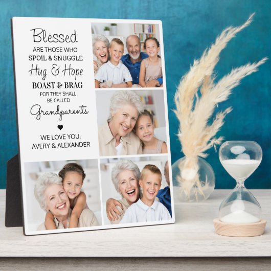 Gepersonaliseerde fotocollage voor de naaste groot fotoplaat (Zijkant)