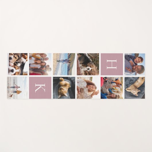 Gepersonaliseerde fotocollage voor het gezin | Mau Yogamat (Voorkant (horizontaal))