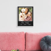 Gepersonaliseerde Fotofamilie Canvas Afdruk (Insitu (Woonkamer))