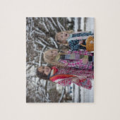 Gepersonaliseerde fotofamilie Puzzle Legpuzzel (Verticaal)