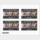 Gepersonaliseerde fotofilmstrip Birthday Rechthoekige Sticker (Vel)