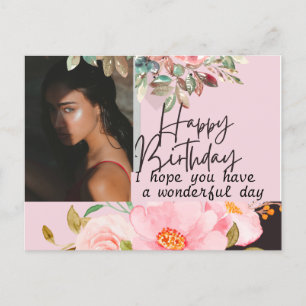 Gepersonaliseerde fotografie Birthday Briefkaart