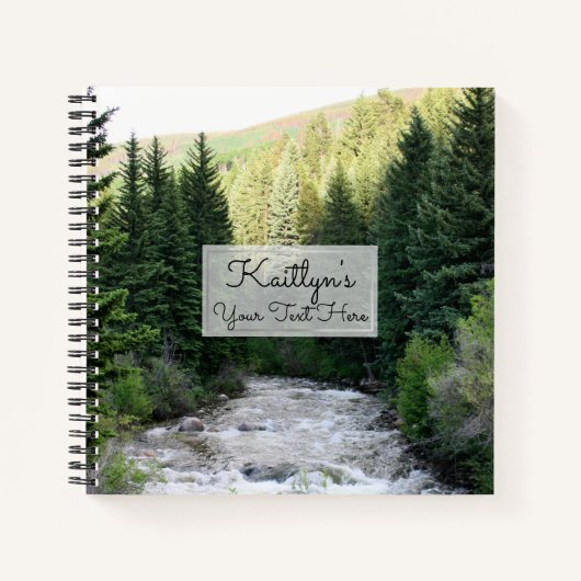 Gepersonaliseerde fotografie met één fotoscript notitieboek (Voorkant)