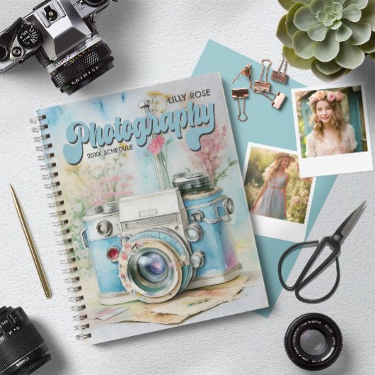 Gepersonaliseerde Fotografie Planner Retro Camera