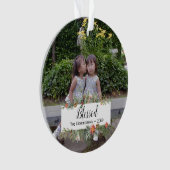 Gepersonaliseerde fotografie Winterbotanische foto Ornament (voorkant)