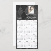Gepersonaliseerde fotokaartkalender feestdagenkaart (Voorkant / Achterkant)