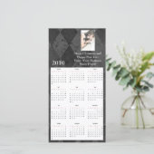 Gepersonaliseerde fotokaartkalender feestdagenkaart (Staand voorkant)