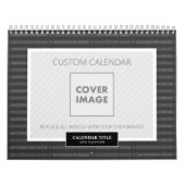 Gepersonaliseerde fotokalender 2024 Aangepaste ach Kalender (Hoes)