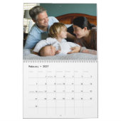 Gepersonaliseerde fotokalender 2025 aangepaste vak kalender (Feb 2027)