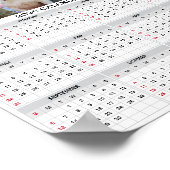 Gepersonaliseerde fotokalender 2026 poster (Hoek)
