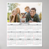 Gepersonaliseerde fotokalender 2026 poster (Voorkant)