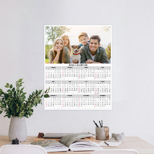 Gepersonaliseerde fotokalender 2026 poster