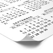 Gepersonaliseerde fotokalender voor de 2021-reeks poster (Hoek)