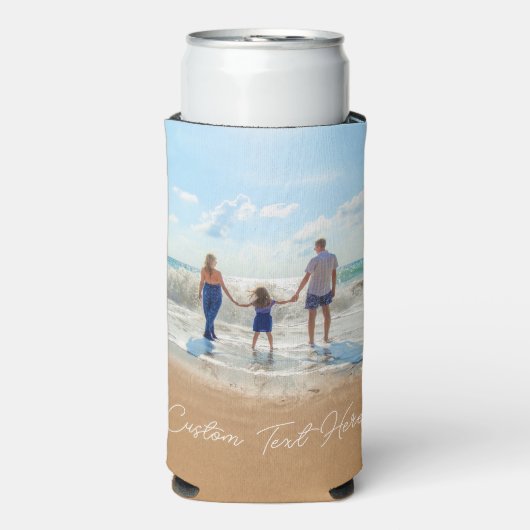 Gepersonaliseerde Fotokoeler en Aangepaste Tekst Seltzer Blikjeskoeler (Seltzer Voorkant)