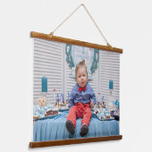 Gepersonaliseerde fotolijstfamilie hangend wandkleed (Gebogen)