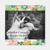 Gepersonaliseerde fotomagneet Bohemian Cactus Succ Magneet (Voorkant)