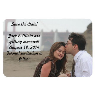 Gepersonaliseerde fotomagneet - Save the Date Magneet