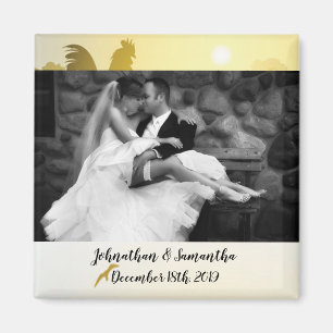 Gepersonaliseerde fotomagneet Sunny Morning Boerde Magneet