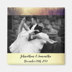 Gepersonaliseerde fotomagneet Sunrise Pathway Walk Magneet