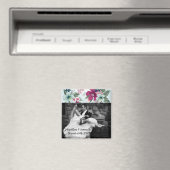 Gepersonaliseerde fotomagneet Tropische bloem op b Magneet (Insitu (Vaatwasser))