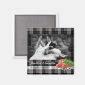 Gepersonaliseerde Fotomagneet XMAS Truck Baffalo P Magneet (Voorkant / Achterkant)