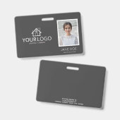 Gepersonaliseerde fotomedewerker voor architect Bu Badge (Voor- en achterkant)