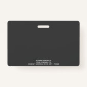 Gepersonaliseerde fotomedewerker voor architect Bu Badge (Achterkant)