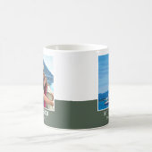 Gepersonaliseerde fotonaam Green Modern Koffiemok (Center)