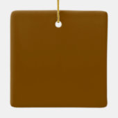 Gepersonaliseerde fotonaam Minimal Monogram Modern Keramisch Ornament (Achterkant)