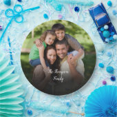 Gepersonaliseerde fotonaam papieren bordje (Feest)