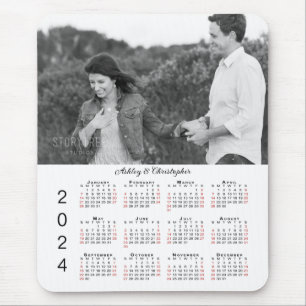 Gepersonaliseerde fotonamen 2024 Agenda Muismat