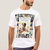 Gepersonaliseerde fotonet en douanetekst t-shirt (Voorkant)