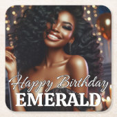 Gepersonaliseerde fotopartij kartonnen onderzetters (Voorkant)